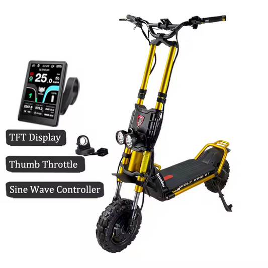 Original Kaabo Wolf King GT Pro gmolden 84V 35AH with TFT display 72V 50A sine wave controller 4000W dual motor monster scooter